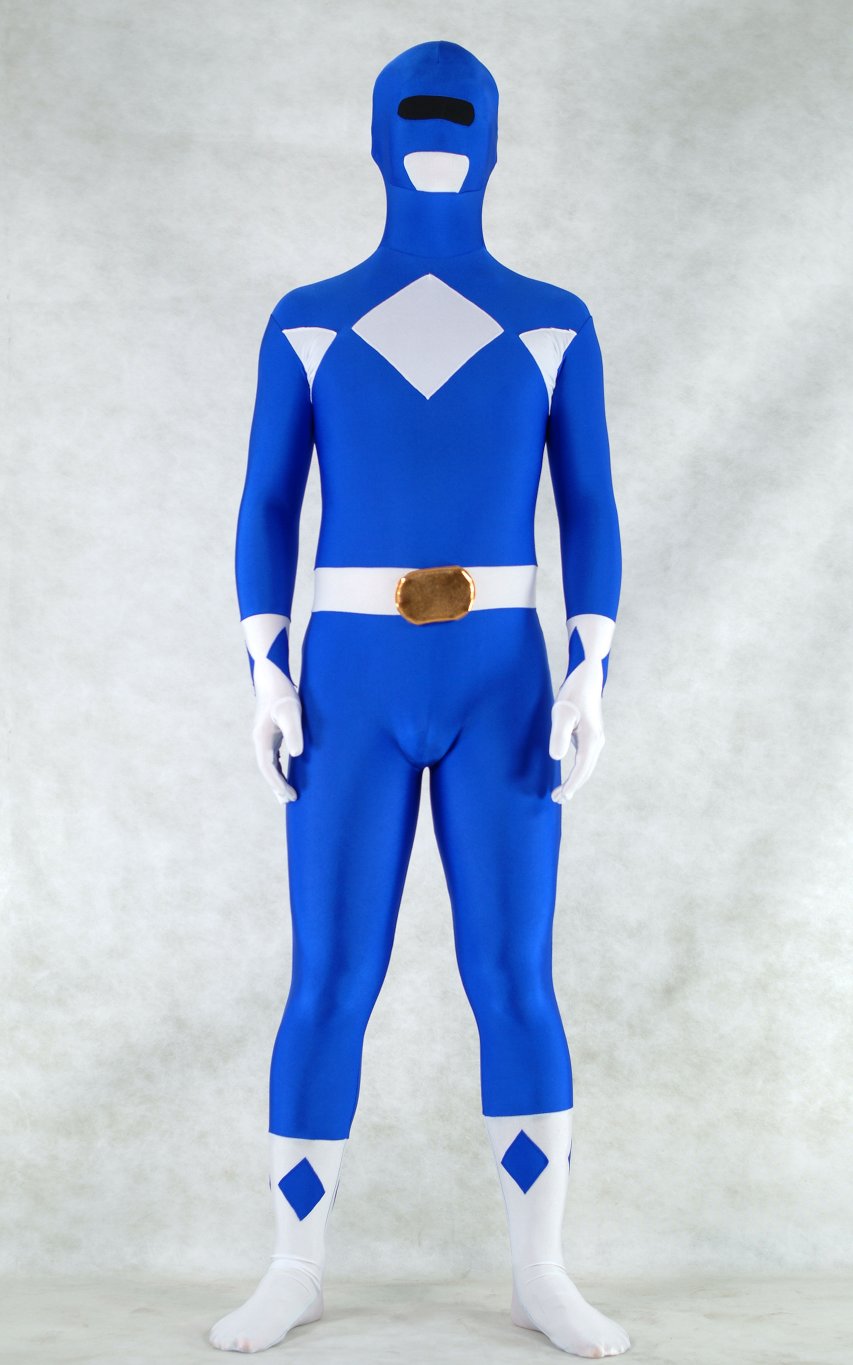 Ranger Halloween Costumes Zentai Blue